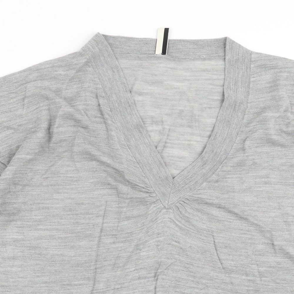 Womens UK Size 12 Topshop Grey Pullover Jumper