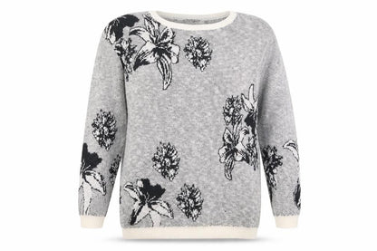 Womens UK Size 6 Warehouse Grey Pullover Jumper