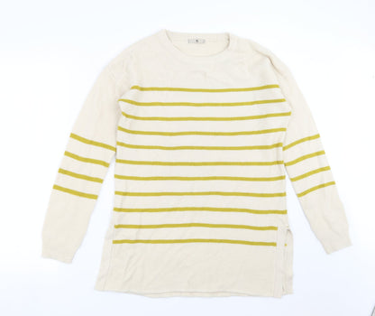 Womens UK Size 12 Sainsburys Beige Pullover Jumper