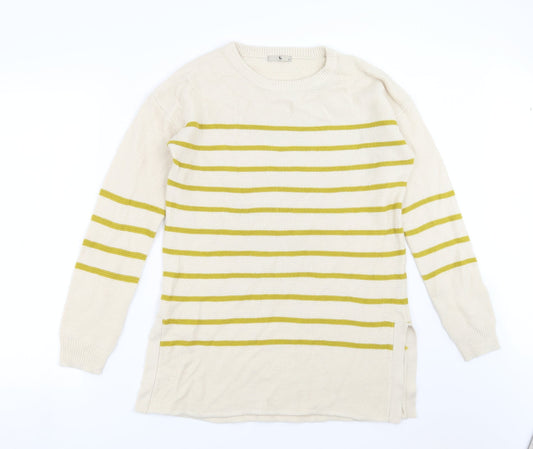 Womens UK Size 12 Sainsburys Beige Pullover Jumper
