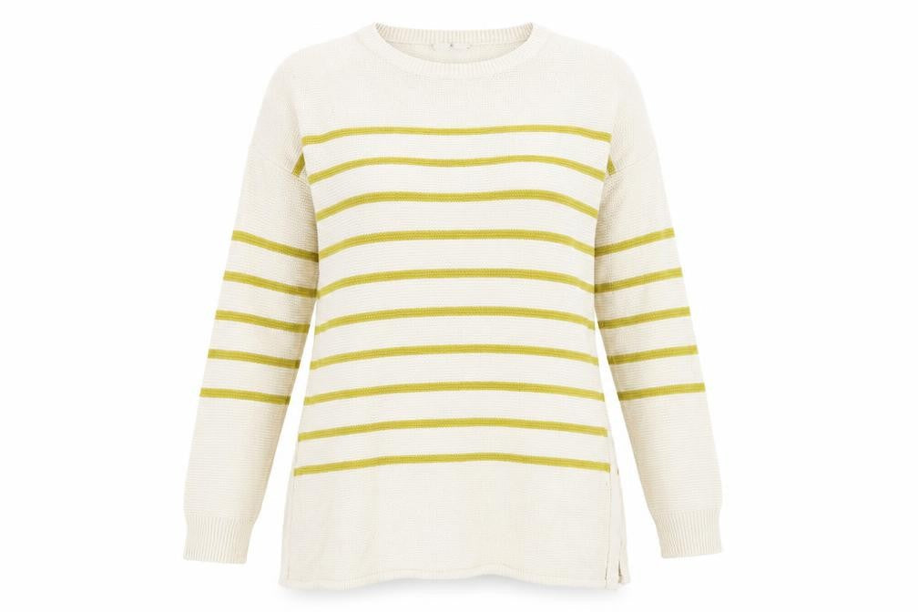 Womens UK Size 12 Sainsburys Beige Pullover Jumper