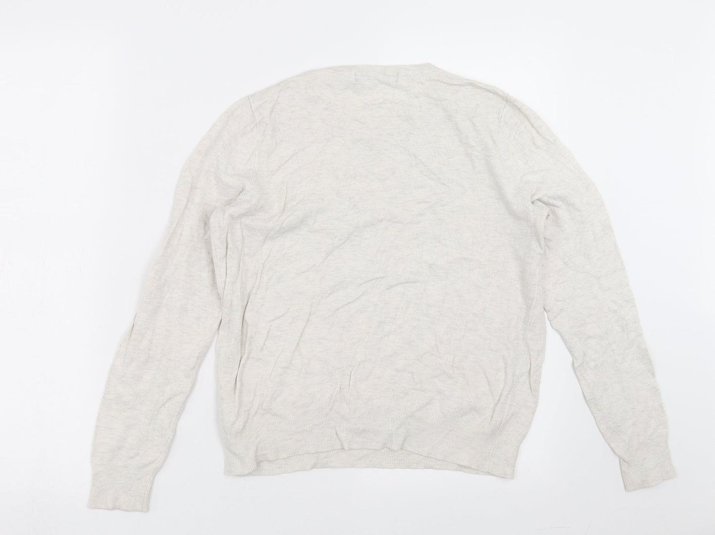 Womens UK Size 14 Marks and Spencer Beige Pullover Jumper