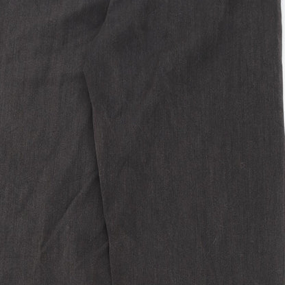 Mia Moda Womens Grey   Trousers  Size 14 L29 in
