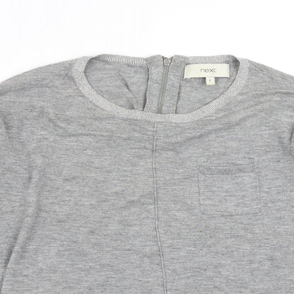 Womens UK Size 6 NEXT Grey Pullover Jumper
