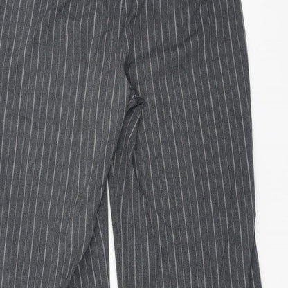 Womens UK Size 6 Marks and Spencer Regular Fit Cropped Grey Trousers