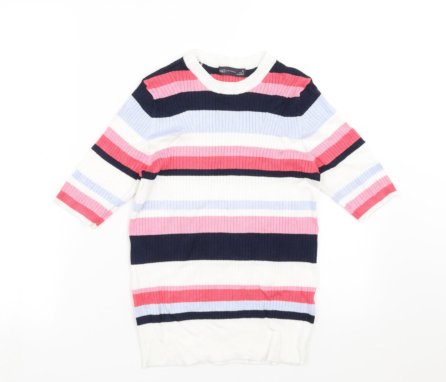Womens UK Size 12 Marks and Spencer Multicoloured Pullover Jumper