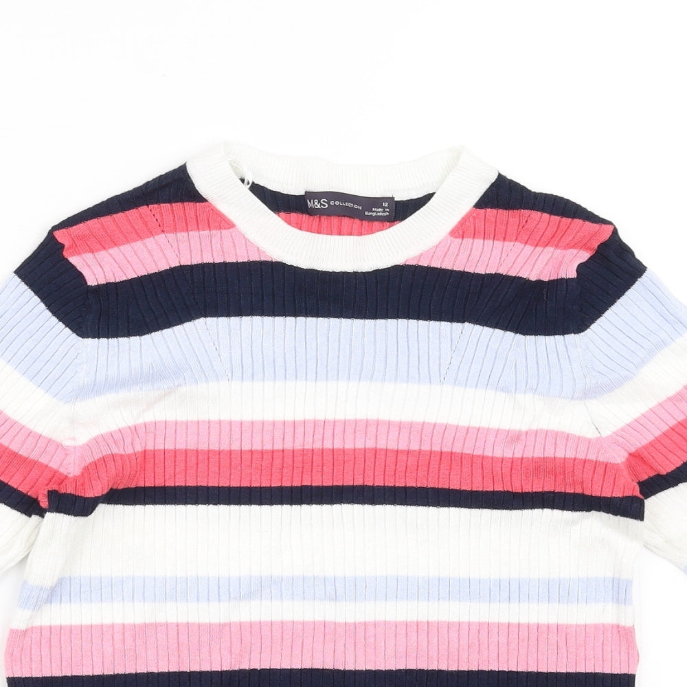 Womens UK Size 12 Marks and Spencer Multicoloured Pullover Jumper