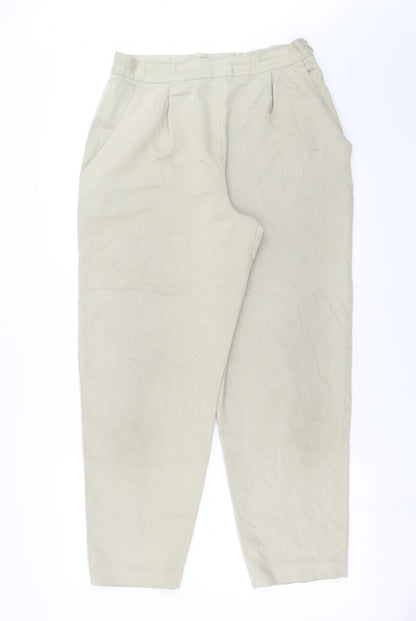 Womens UK Size 16 BHS Regular Fit  Beige Trousers