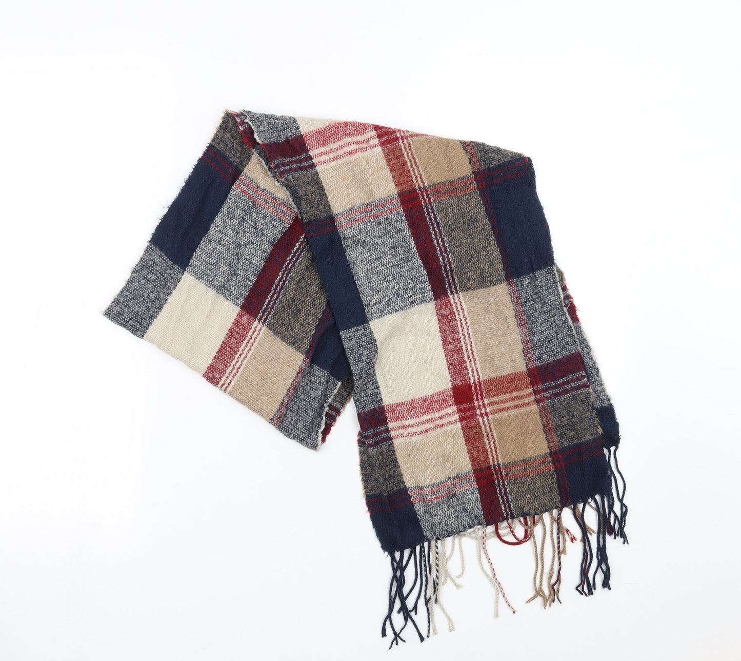Preworn Unisex Multicoloured Plaid   Scarf