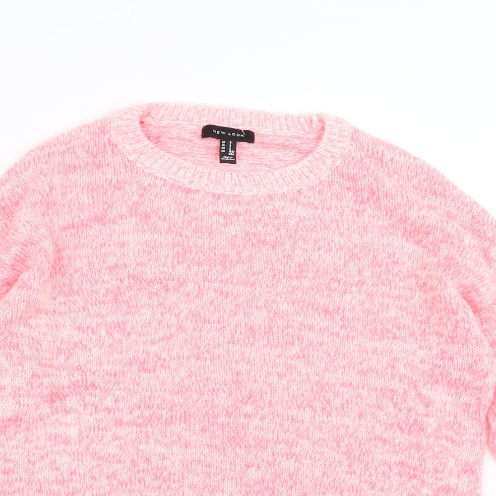 Womens UK Size S New Look Pink Pullover Jumper