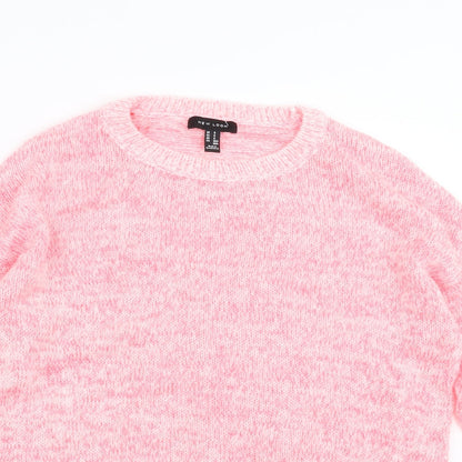 Womens UK Size S New Look Pink Pullover Jumper