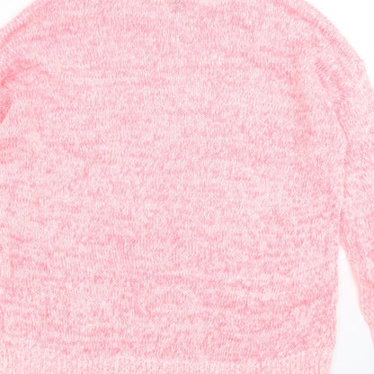 Womens UK Size S New Look Pink Pullover Jumper