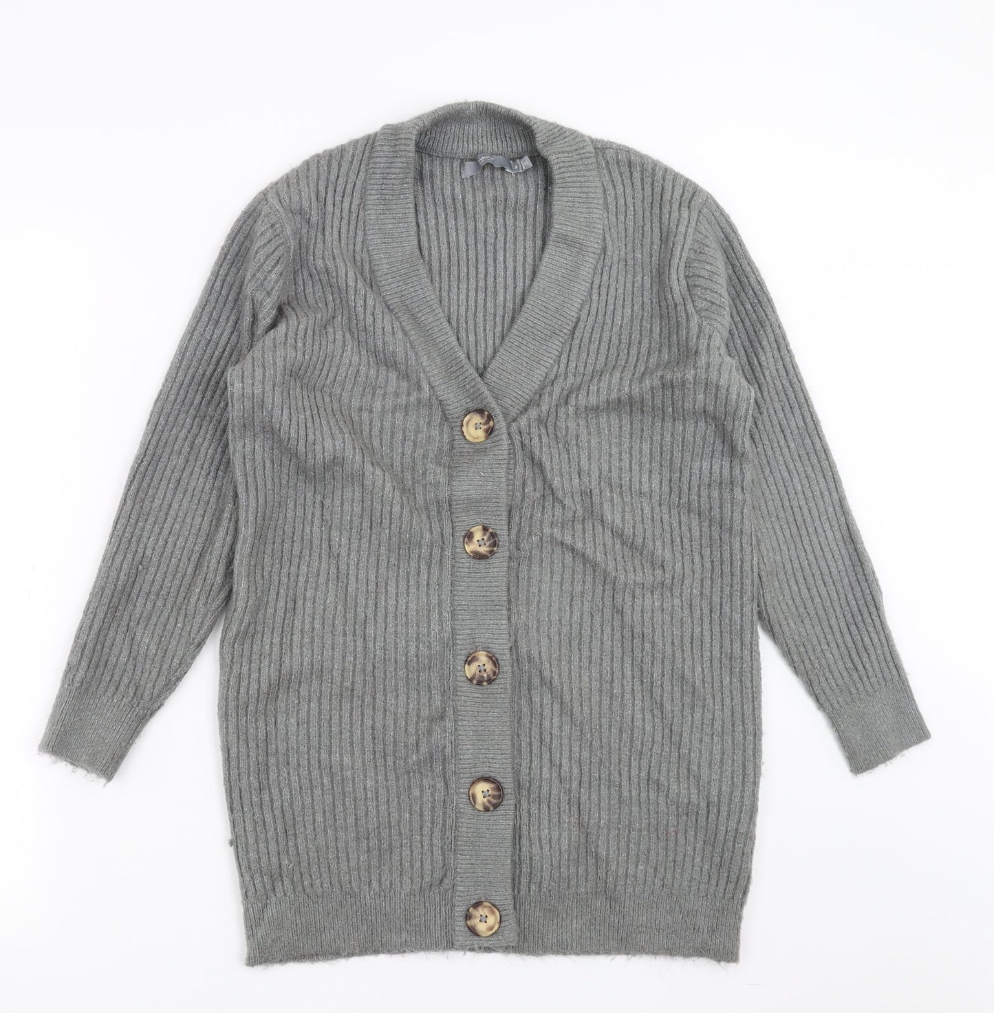 b.young Womens Grey   Cardigan Jumper Size M