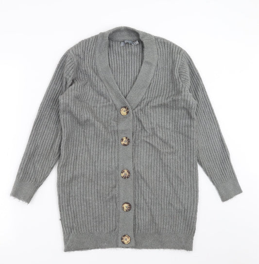 b.young Womens Grey   Cardigan Jumper Size M