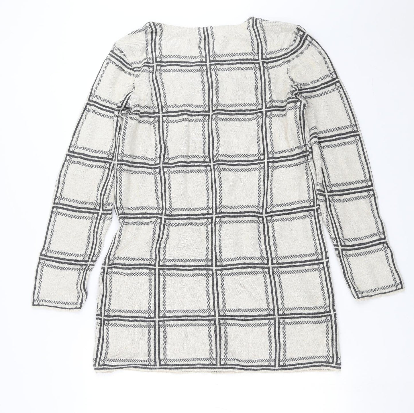 George Womens Beige Check  Pullover Jumper Size 12