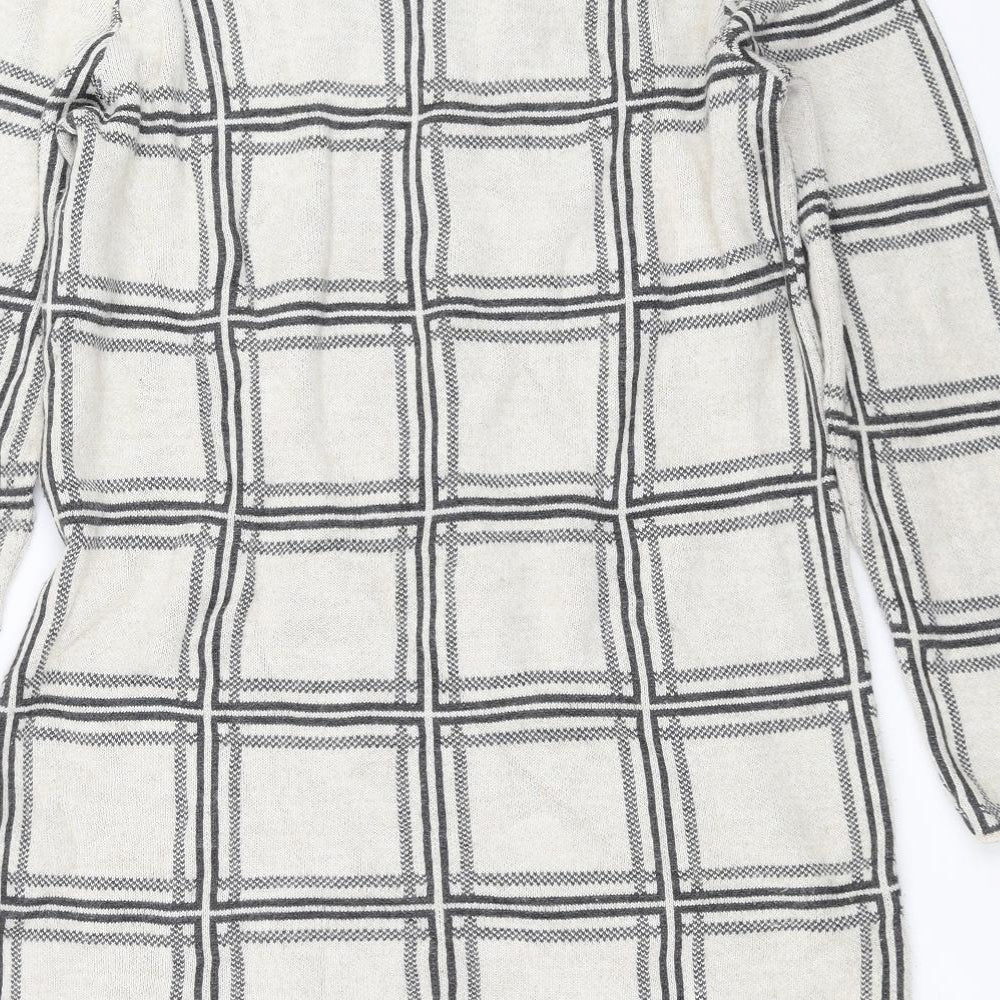 George Womens Beige Check  Pullover Jumper Size 12