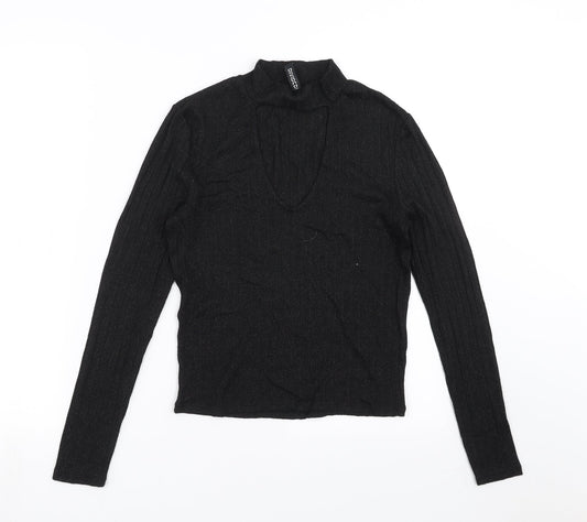 Divided by H&M Womens Black   Basic Blouse Size S