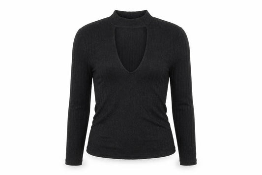 Womens UK Size S Divided by H&M Black Basic Blouse