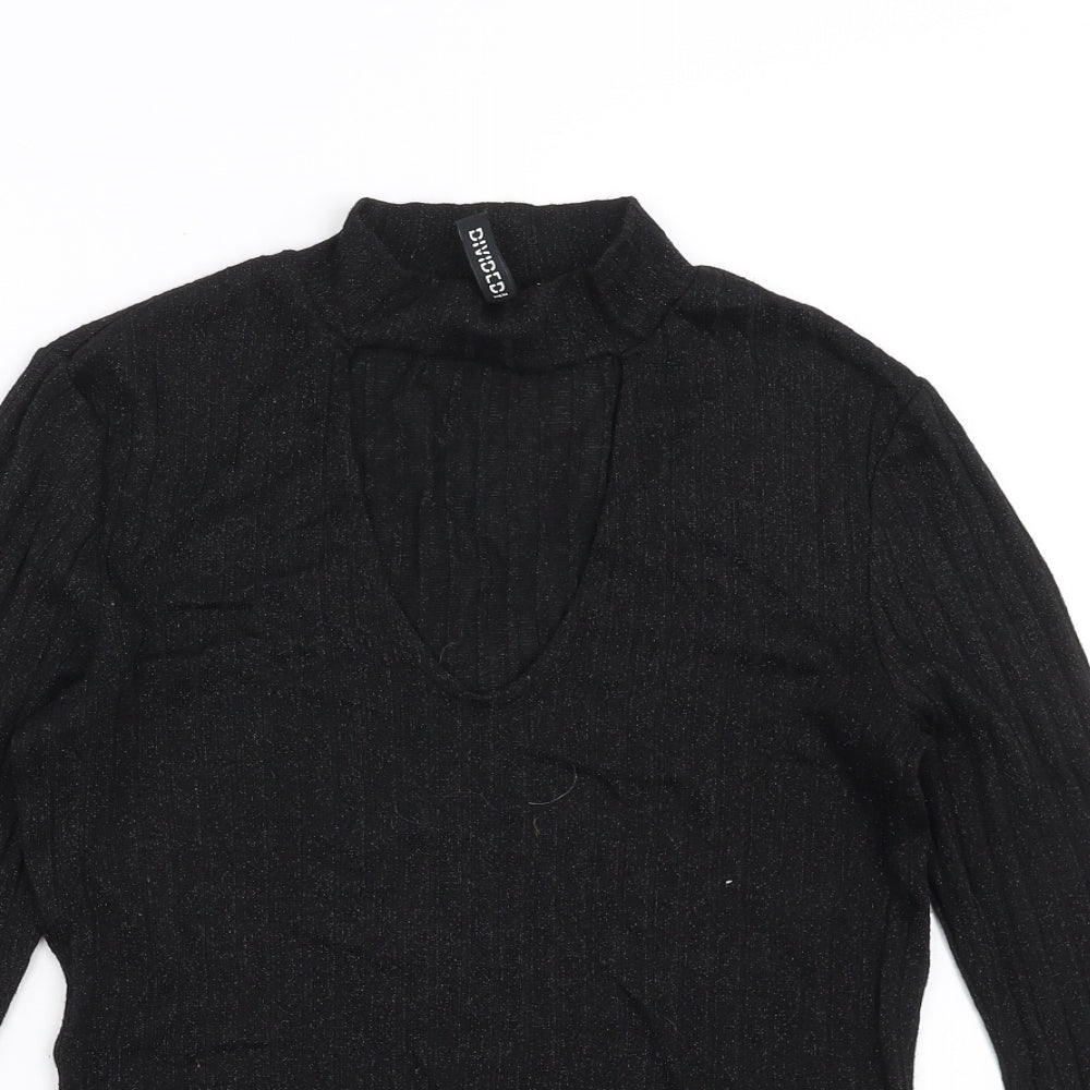 Divided by H&M Womens Black   Basic Blouse Size S