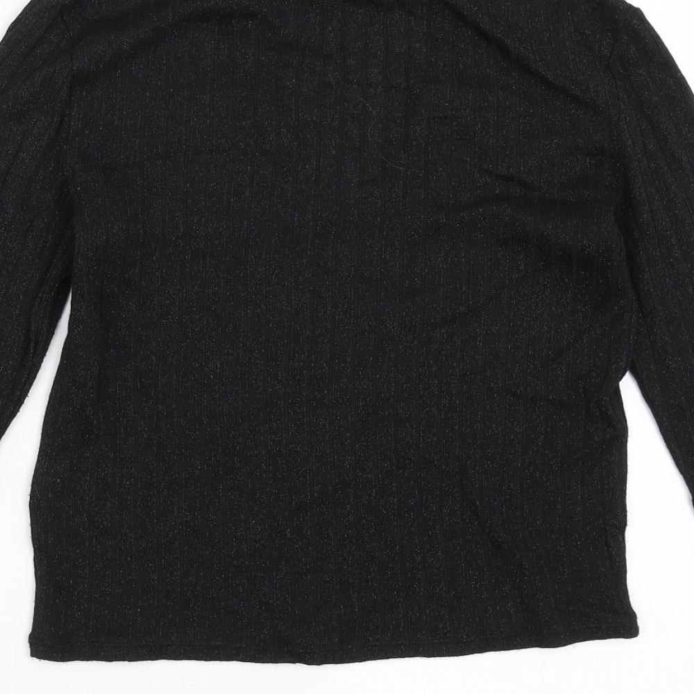 Divided by H&M Womens Black   Basic Blouse Size S