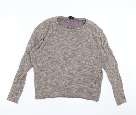 Womens UK Size 10 Topshop Beige Pullover Jumper
