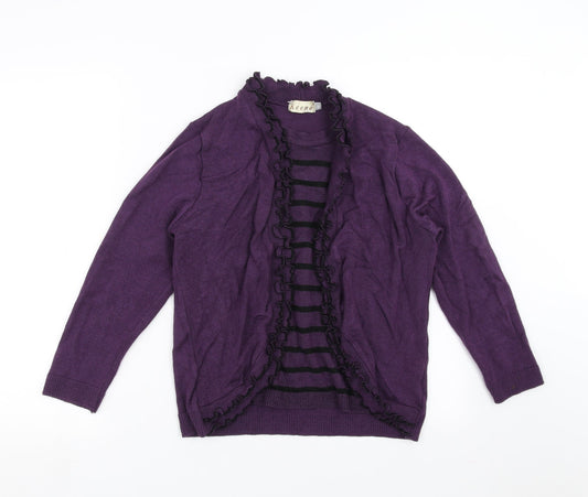 Womens UK Size XL Keeno Purple Pullover Jumper