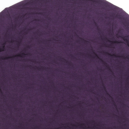 Womens UK Size XL Keeno Purple Pullover Jumper