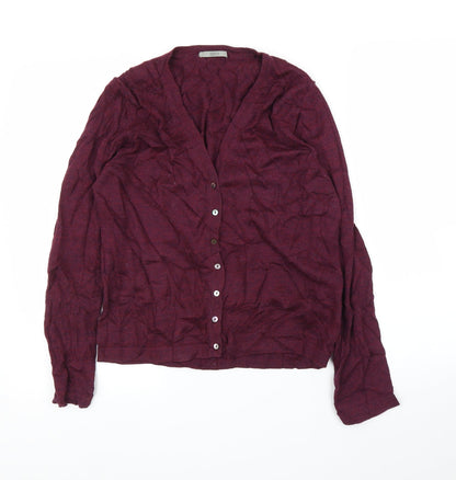 Womens UK Size 14 M&S Purple Cardigan Jumper