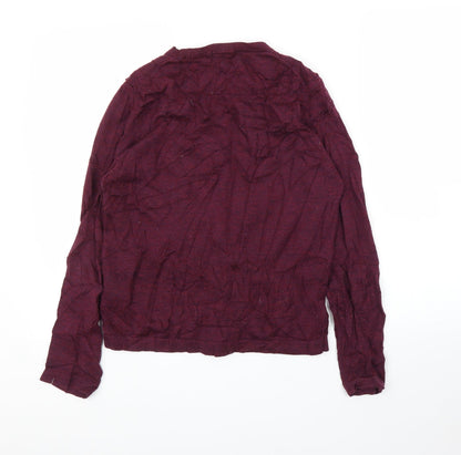 Womens UK Size 14 M&S Purple Cardigan Jumper