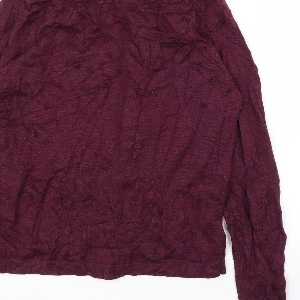 Womens UK Size 14 M&S Purple Cardigan Jumper
