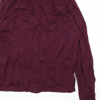 Womens UK Size 14 M&S Purple Cardigan Jumper