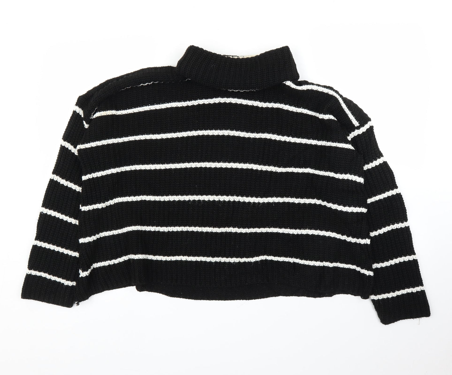 Womens UK Size S PRETTYLITTLETHING Black Pullover Jumper