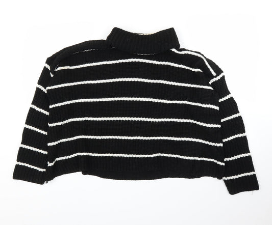 Womens UK Size S PRETTYLITTLETHING Black Pullover Jumper