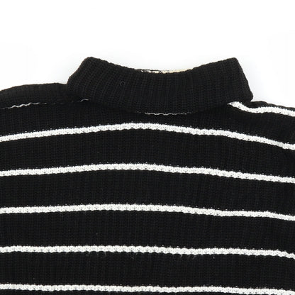 Womens UK Size S PRETTYLITTLETHING Black Pullover Jumper