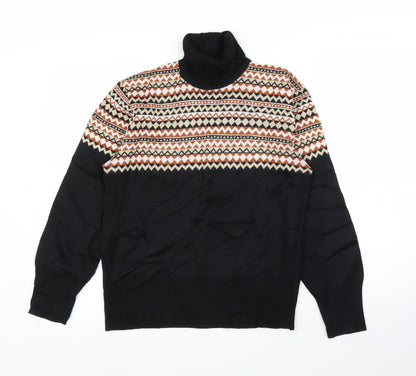 Womens UK Size L Preworn Black Pullover Jumper