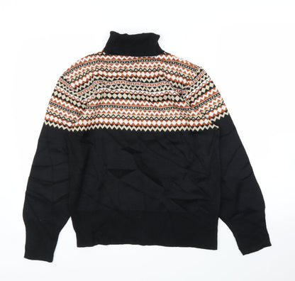 Womens UK Size L Preworn Black Pullover Jumper