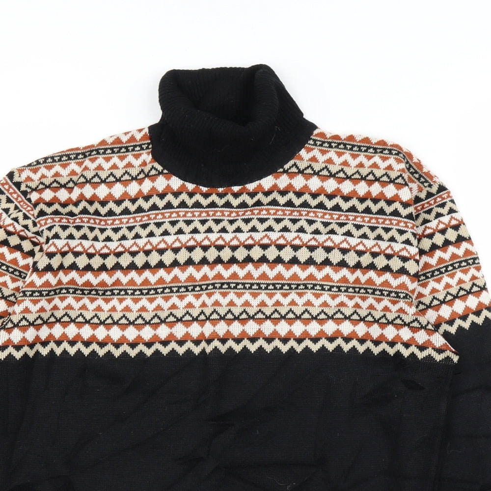 Womens UK Size L Preworn Black Pullover Jumper