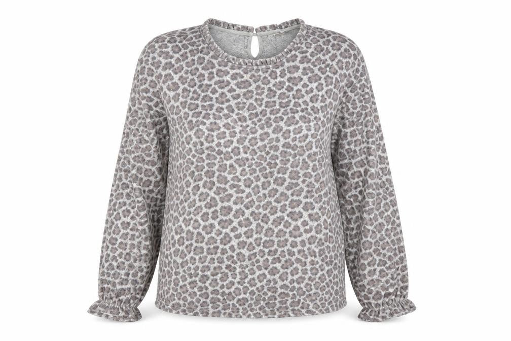 Womens UK Size M Promod Grey Basic Blouse