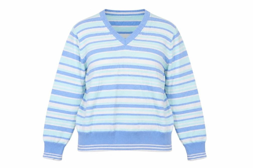 Womens UK Size 14 EWM Blue Pullover Jumper