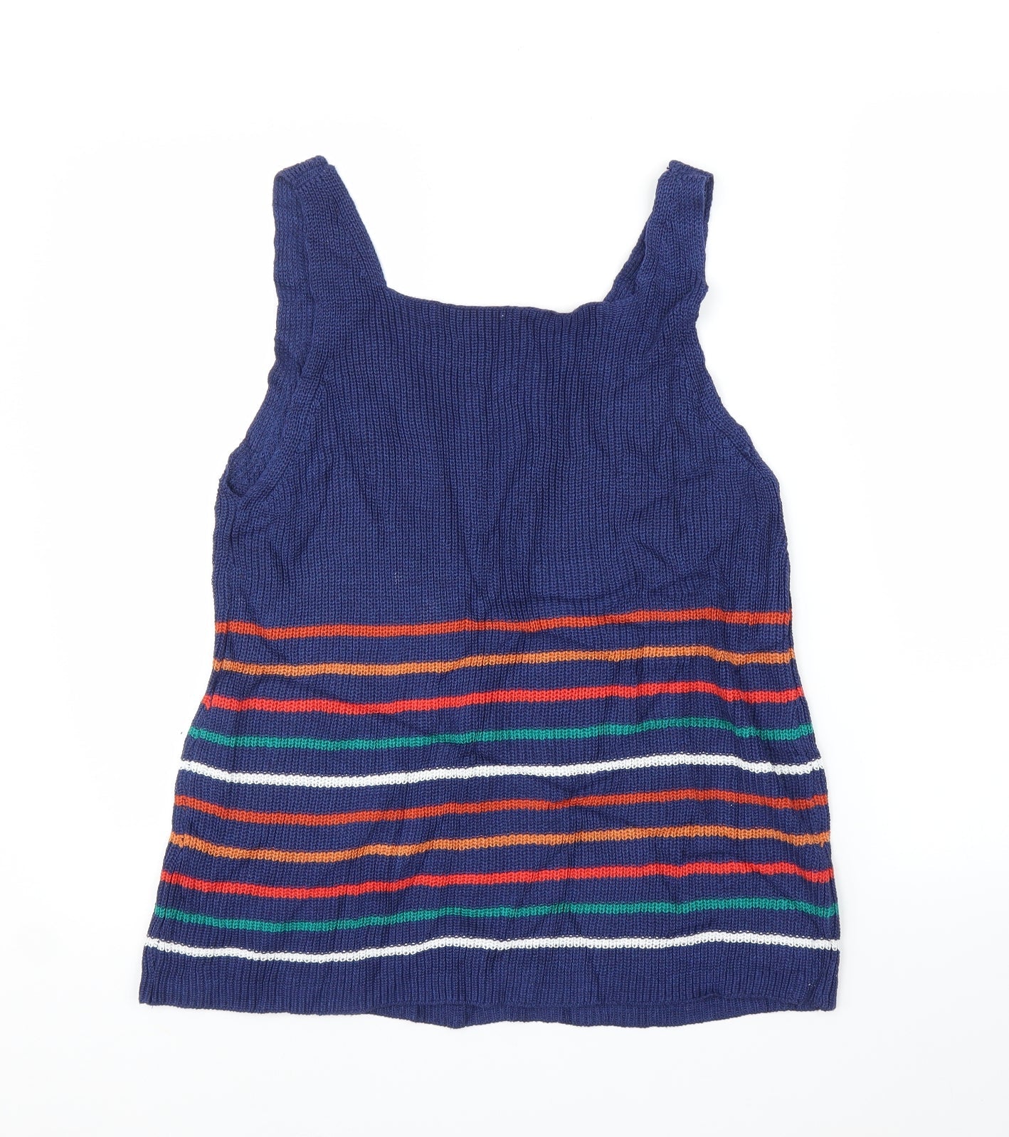 Womens UK Size L Preworn Blue Basic Tank