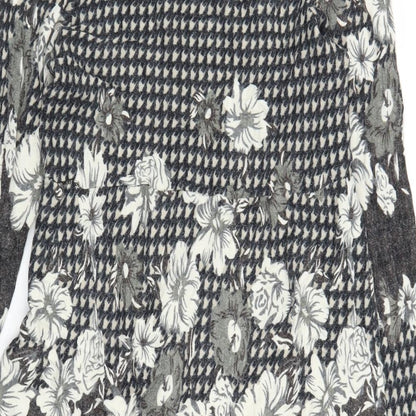 Preworn Womens Grey Floral  Jumper Dress  Size M