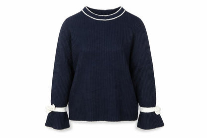 Womens UK Size S Papaya Blue Pullover Jumper
