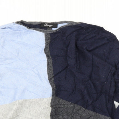 Leuzzi Womens Blue   Pullover Jumper Size 10