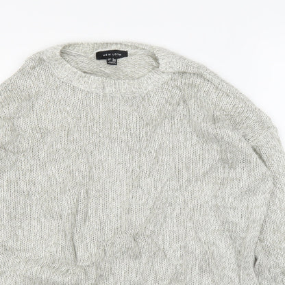 Womens UK Size S New Look Grey Pullover Jumper