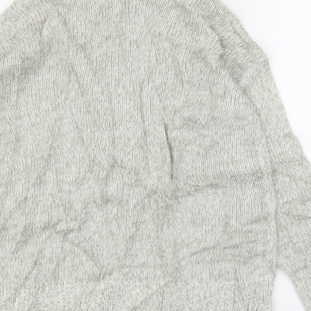 Womens UK Size S New Look Grey Pullover Jumper