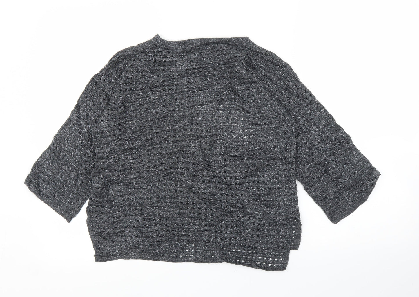 Womens UK Size 8 NEXT Grey Basic Blouse