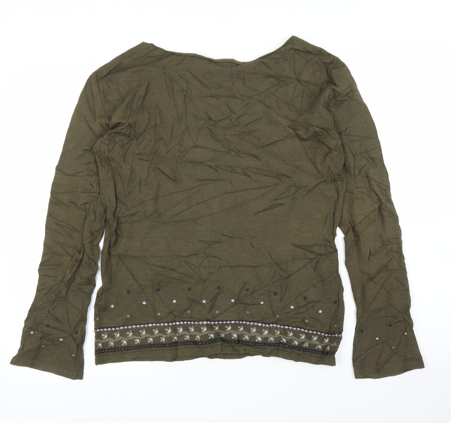 Womens UK Size L Linea Green Pullover Jumper