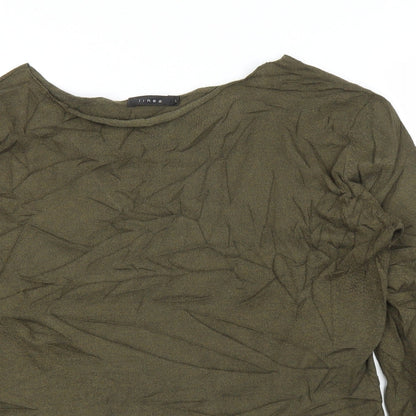 Womens UK Size L Linea Green Pullover Jumper