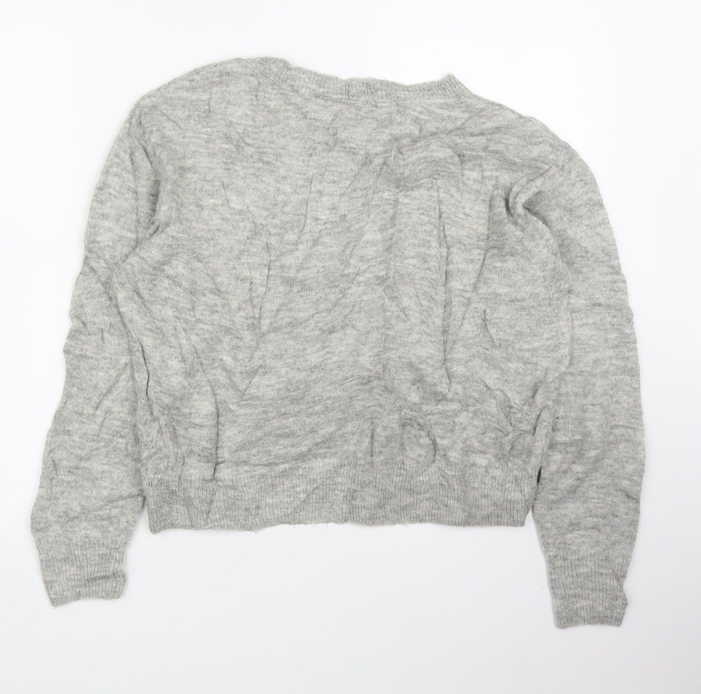 H&M Womens Grey   Pullover Jumper Size XS  - Pearls