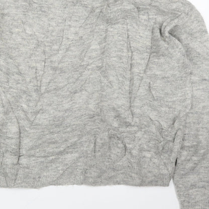 H&M Womens Grey   Pullover Jumper Size XS  - Pearls